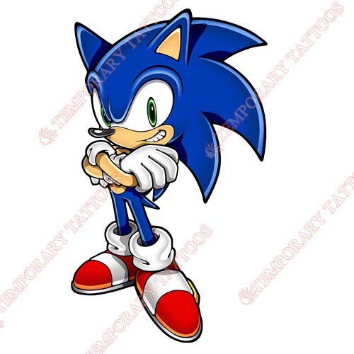 Sonic the Hedgehog Customize Temporary Tattoos Stickers NO.5333